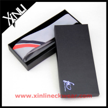 Silk Wool Blend Tie Black Packaging Hot Selling Neckties Gift Box Set